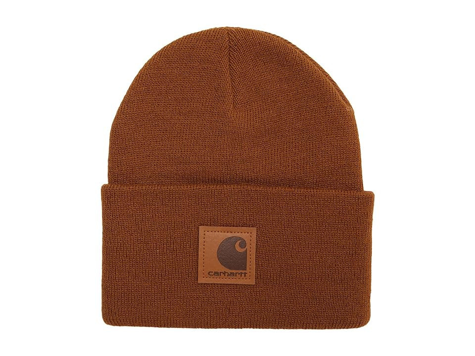 Carhartt Knit Men's Beanie Caps Carhartt Brown, Acrylic | Zappos