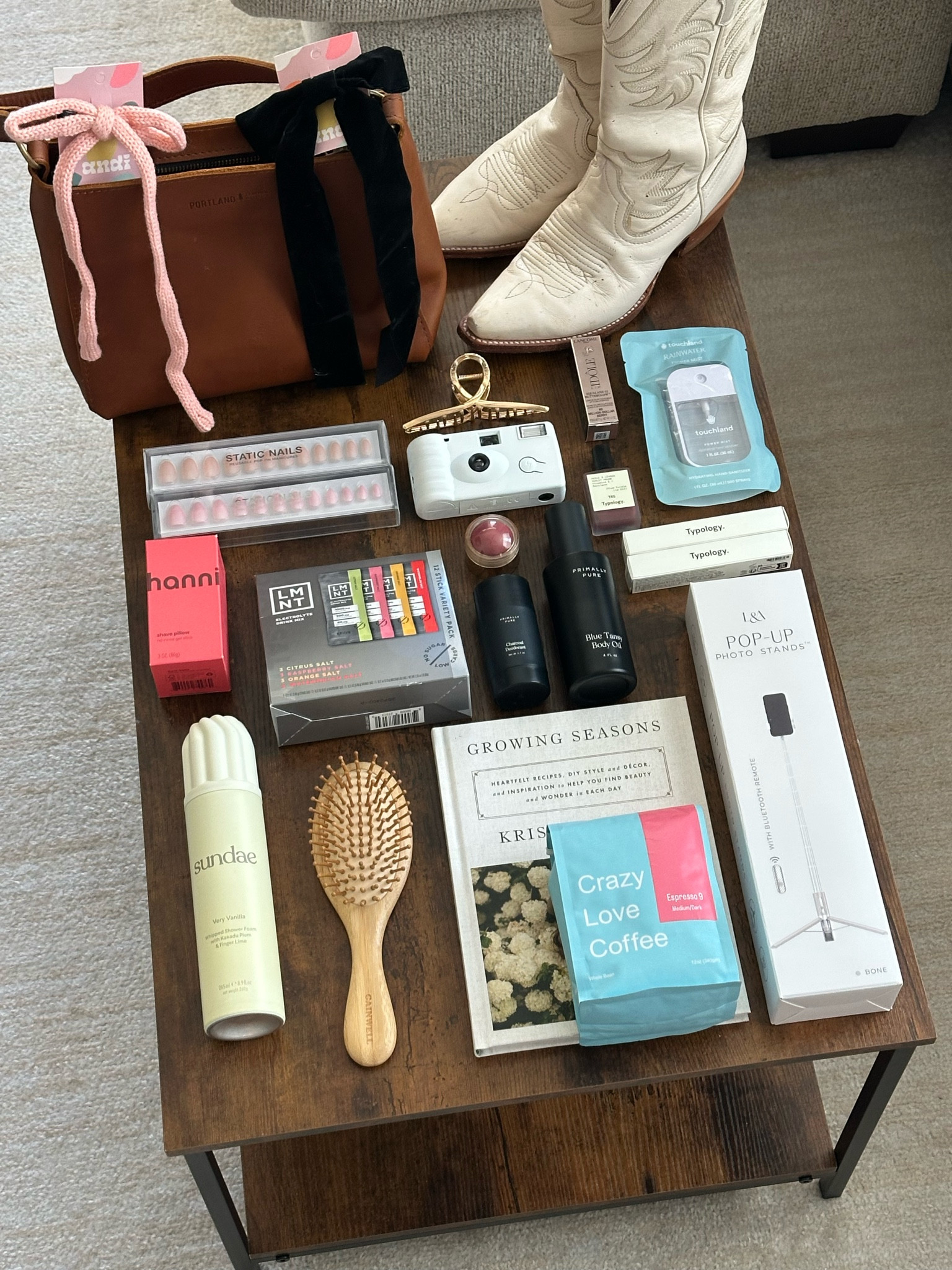 FAVORITE THINGS🤍🤍🤍🤍 non likable items: nails are static nails & tripod is light & airy, coffee beans are from a local coffeeshop. 

#LTKGiftGuide #LTKFindsUnder50 #LTKBeauty