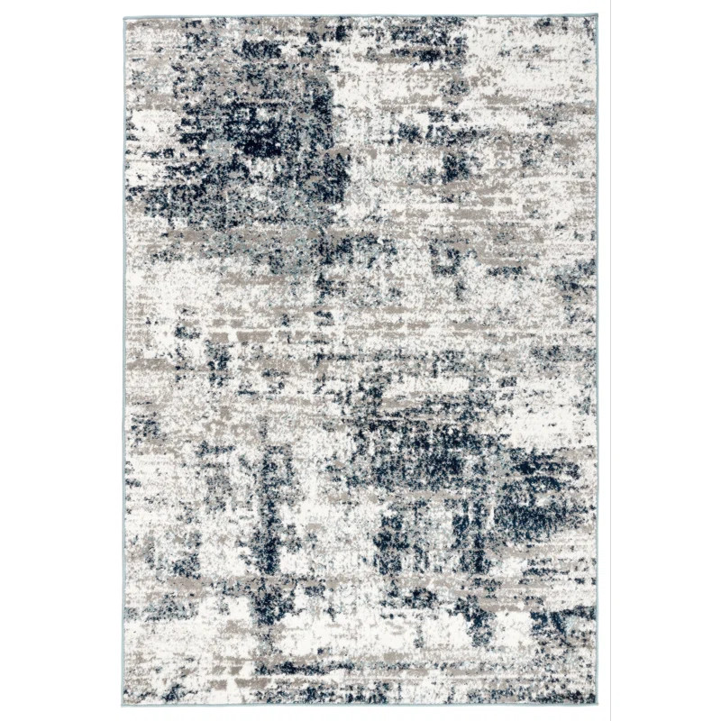 Kehly Abstract Gray/Blue/Ivory Area Rug | Wayfair Professional