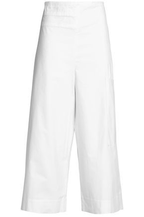 Tibi Woman Esteban Cotton-blend Twill Culottes White Size 10 | The Outnet Global
