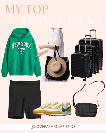 Travel outfit, vacation, luggage, sneakers, spring break 