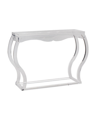 48x14x32 Olivia Acrylic Console Table | TJ Maxx