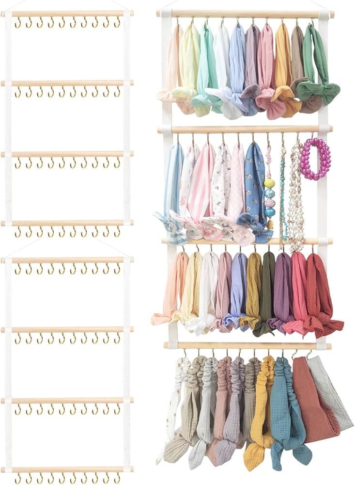 POVETIRE Headband Holder Head Bands Organizer for Girls, Baby Headbands Hair Accessories Organize... | Amazon (US)