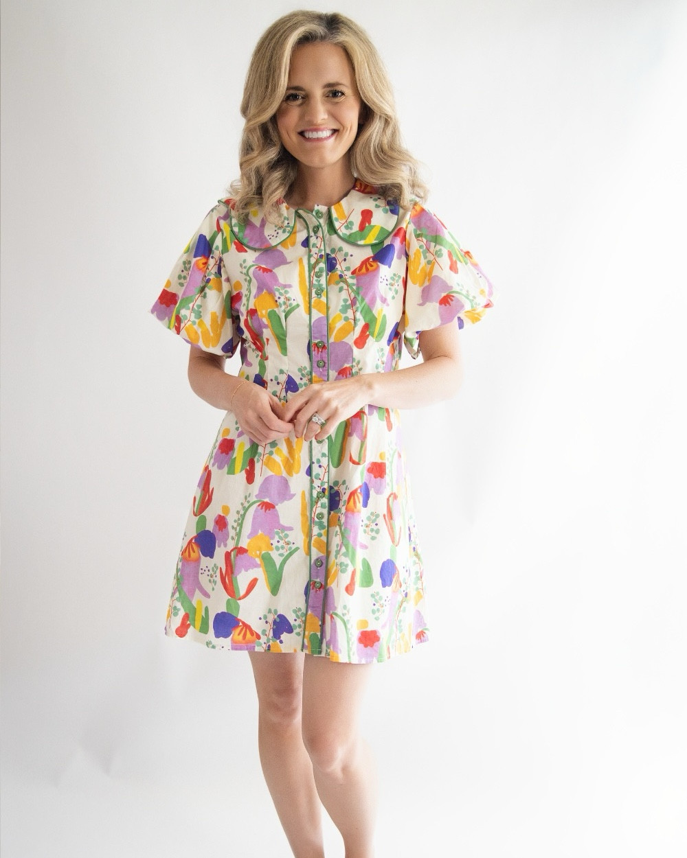 Our Daisy dress is back in stock!! This has been a best seller! I’m wearing the size small  