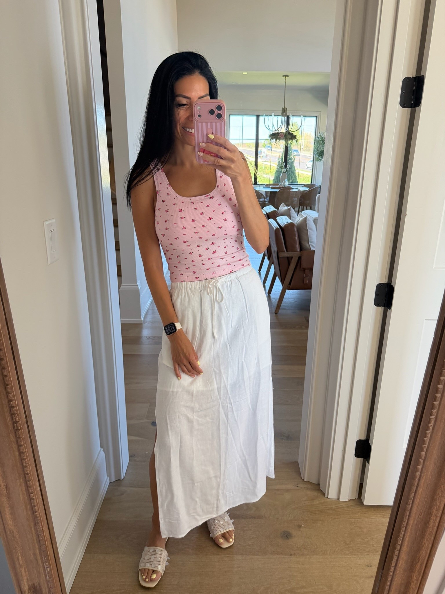 Summer Outfit Idea🌸🤍

Tank and skirt are both from Amazon!!



Summer outfits 2026, floral tank, drawstring, maxi skirt, Amazon fashion, carla.bushey

#LTKSeasonal #LTKootd