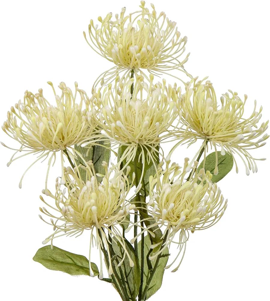 33" White Artificial Chrysanthemum Flowers 2Pcs Spider Mum Flower Arrangement Large Faux Silk Flo... | Amazon (US)