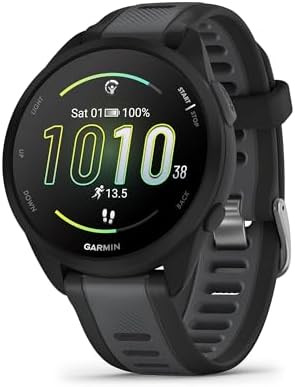 Garmin Forerunner 165, Running Smartwatch, Colorful AMOLED Display, Training Metrics and Recovery... | Amazon (US)