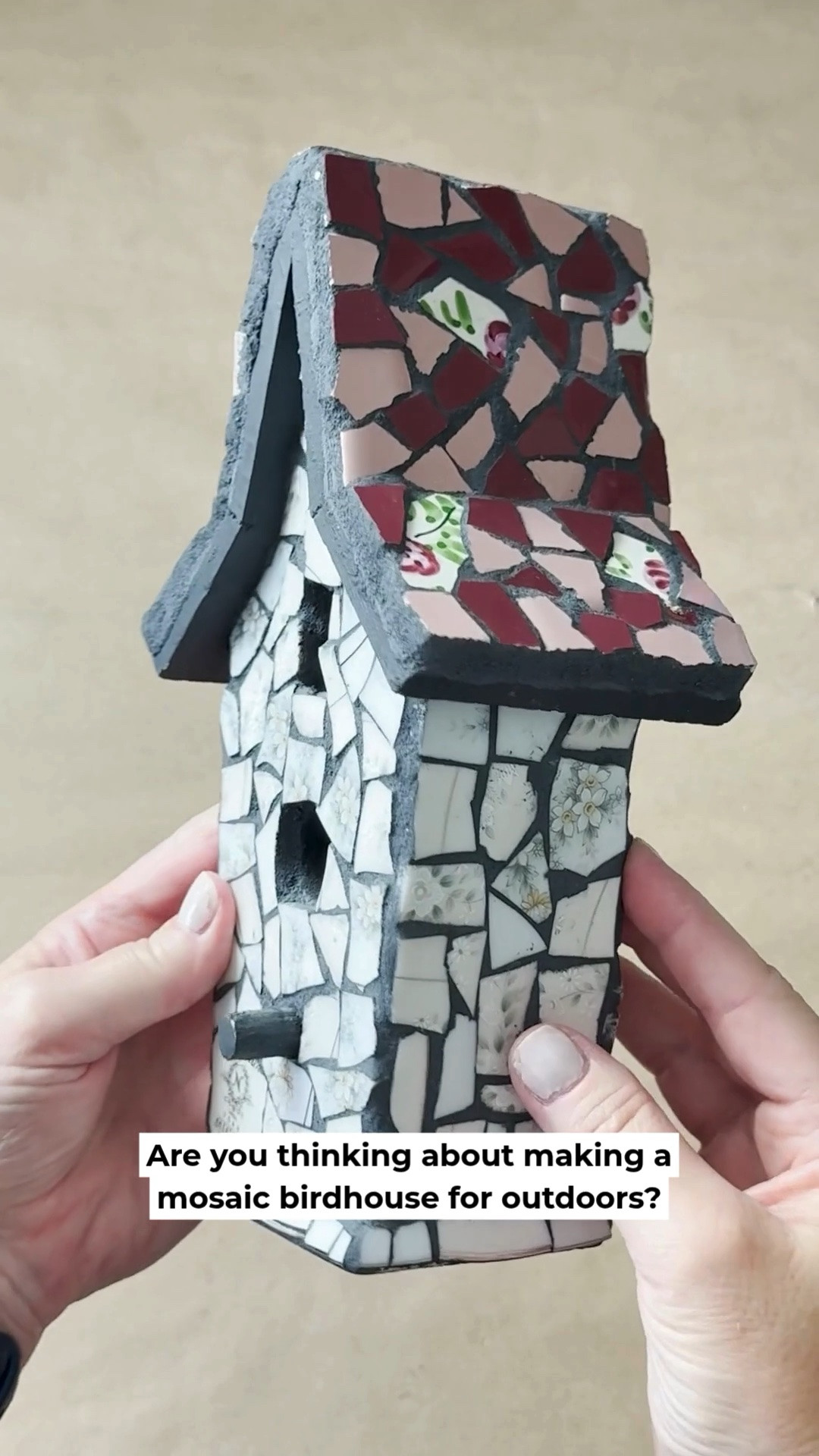 Thinking about making a mosaic birdhouse for outdoors? Before you grab a wood substrate, here’s why that adorable project may not hold up long-term outside. Wood expands and contracts with moisture and temperature changes, which can crack grout, loosen tiles, and cause adhesive failure over time.

For outdoor mosaic projects, I recommend more stable substrates like cement board, glass, or ceramic...plus fortified thinset and properly sealed grout for durability.

For mosaic tips, tutorials, inspiration, and so much more please visit my YouTube channel: YouTube.com/julieweilbacher, and follow @julieweilbacher on Instagram.

#gardenart #mosaic #birdhouse #diygardenart #tilecrafts #diyart #mixedmediaart #summercrafts

#LTKHome #LTKSeasonal #LTKstorytime