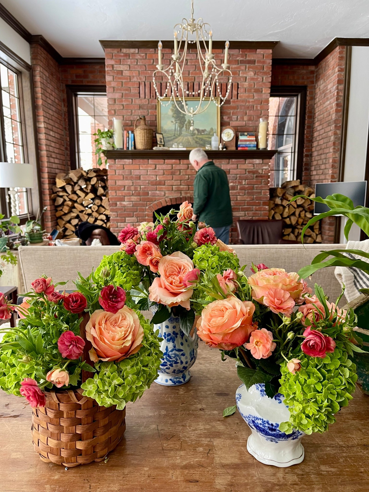 Vintage Blue and White pitchers filled with gorgeous fresh flowers!!!

#LTKselfcare #LTKHome #LTKValentine