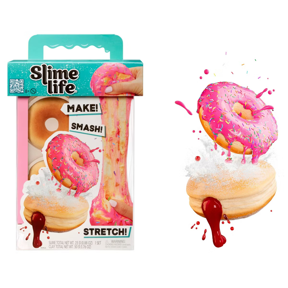 Slime Life Pink Icing Round & Jelly Filled Donuts DIY Slime Kit - Unboxing Ingredients to Make,Sm... | Target