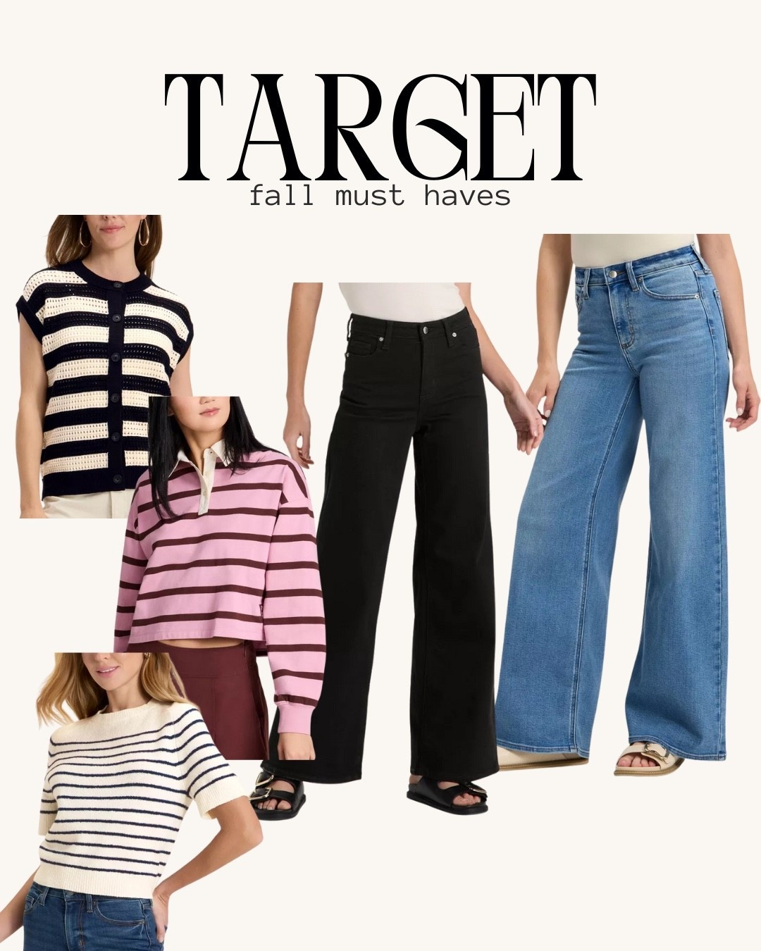 Target wide leg jeans, teacher outfits, petite jeans, petite denim, petite wide leg jeans, rugby shirt, target tops, striped top

#LTKStyleTip #LTKSeasonal #LTKFindsUnder100