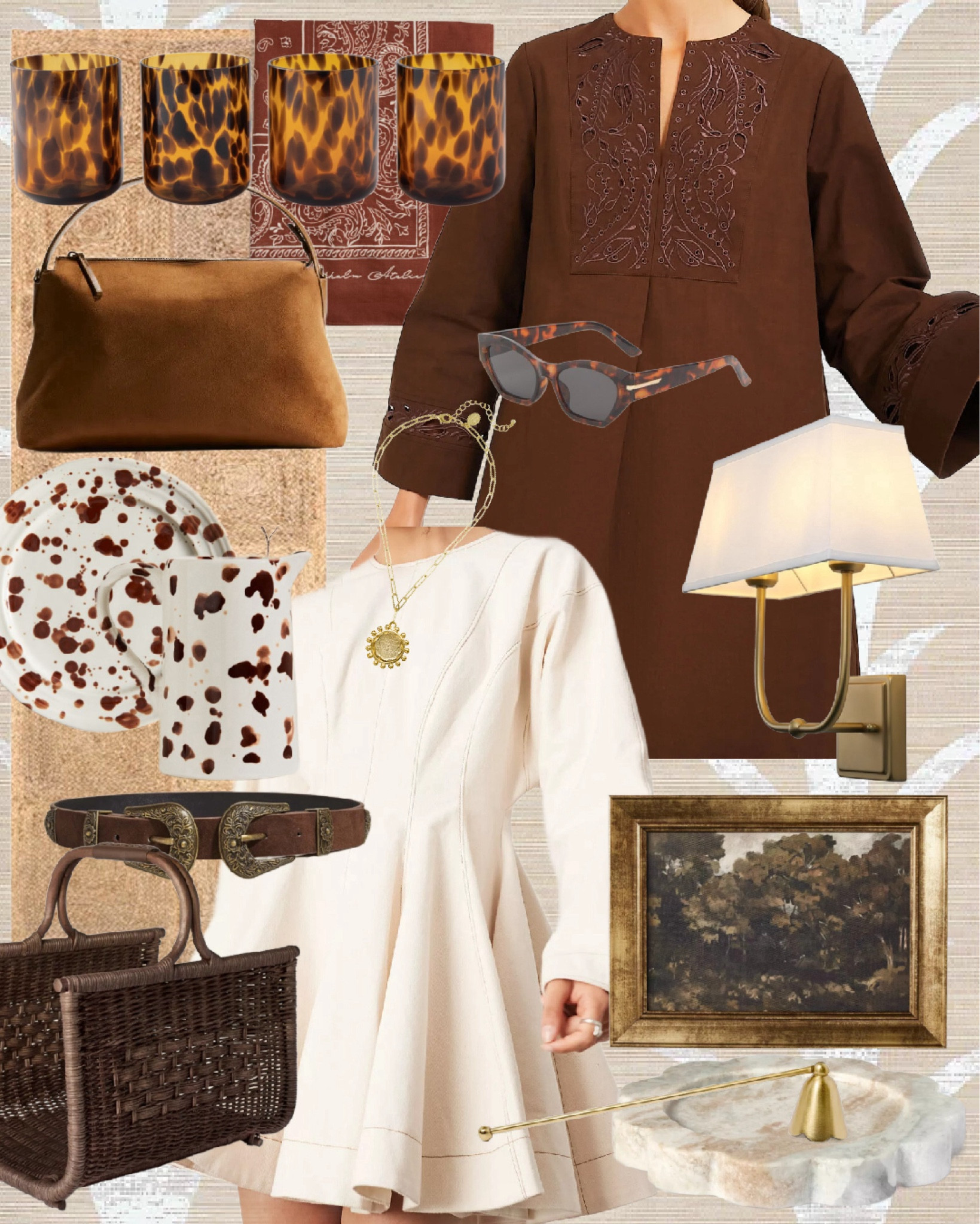 Dreaming of Fall! 

Fall dresses, tortoises glassware, sconce, picture frame, target finds, spongeware plates, spackle plates, pitcher, kitchen, entertaining, western outfit, cowboy, country concert, rodeo, fireplace wood basket, candle holder, candle snugger, gold necklace, jewelry, sunglasses, looks for less 