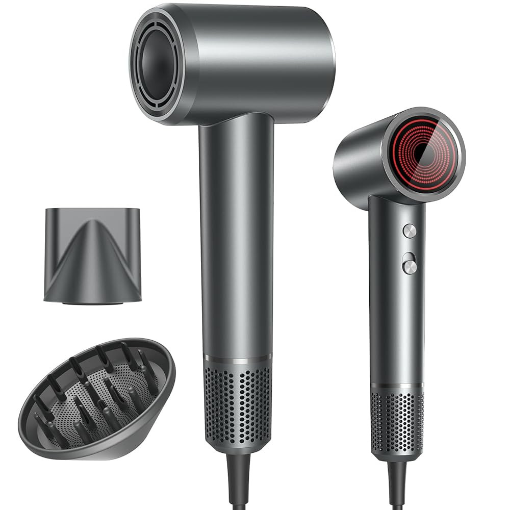 Hair Dryer, Professional Ionic Hair Dryer for Fast Drying, High Speed Hair Blow Dryer with Diffus... | Amazon (US)