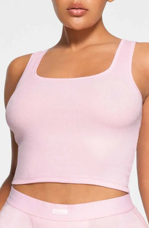 SKIMS Assorted 3-Pack Cotton Rib Tanks in Hot Pink Multi at Nordstrom, Size Xx-Small | Nordstrom