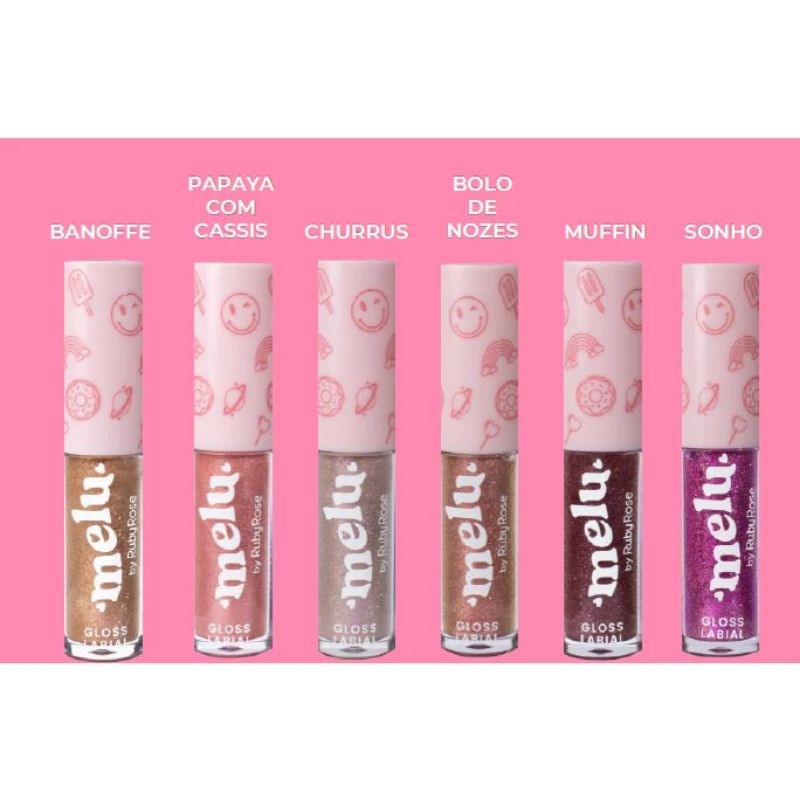 Gloss Glitter Melu Ruby Rose | Shopee (BR)