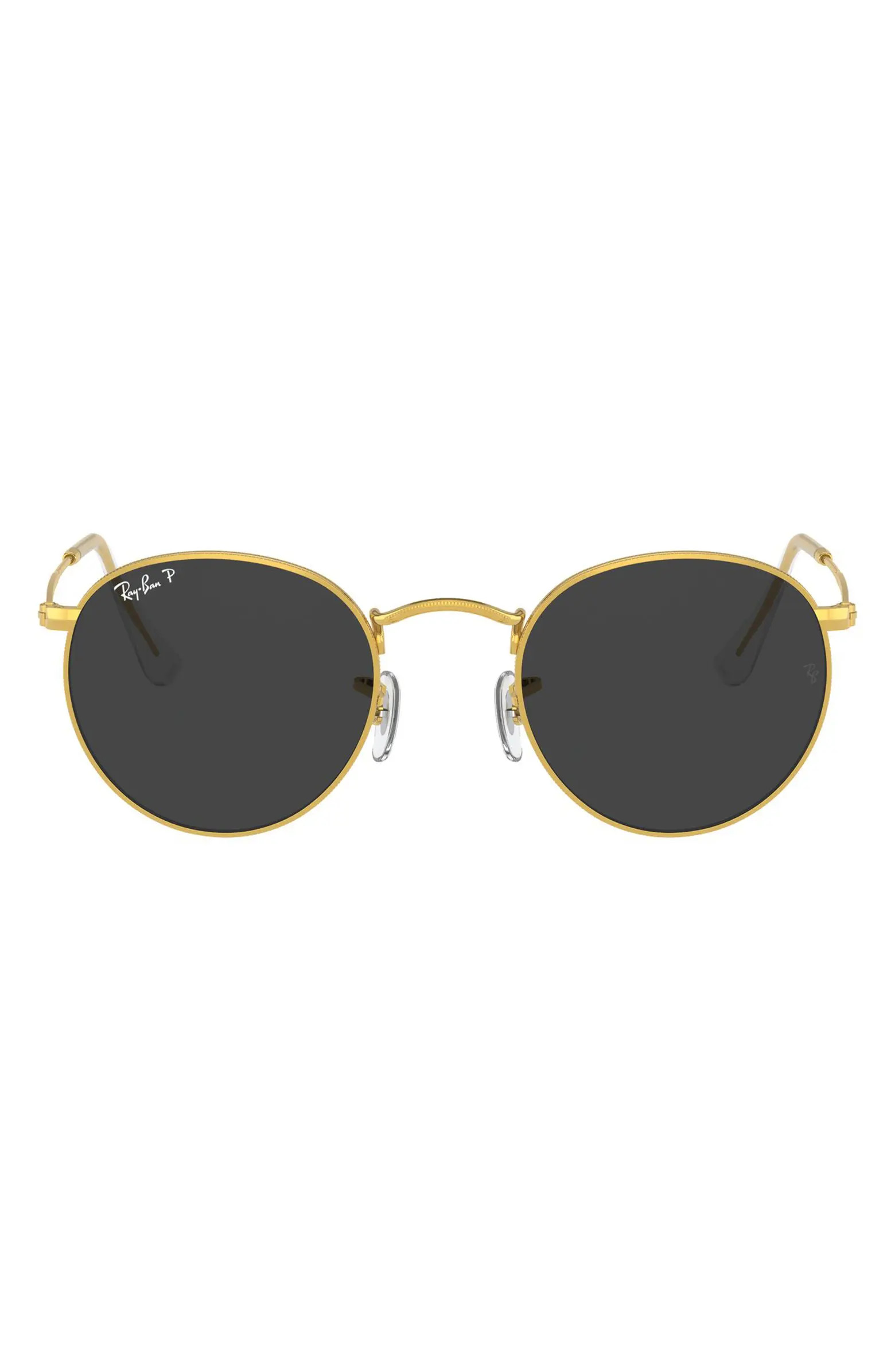 47mm Small Polarized Round Sunglasses | Nordstrom