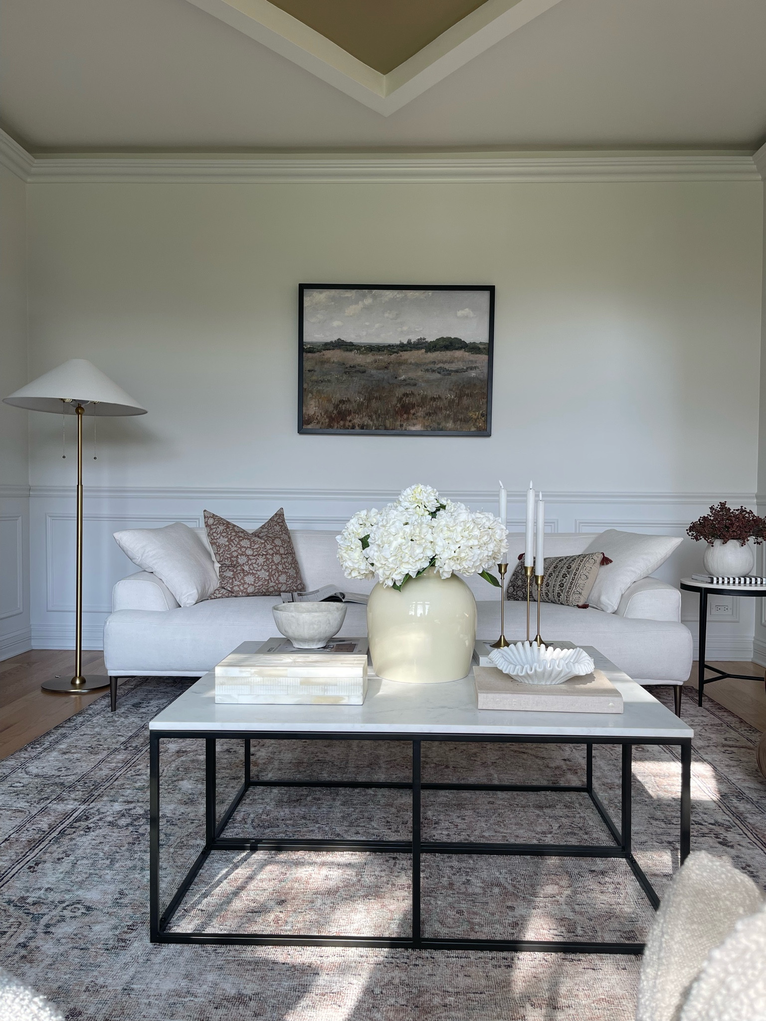 Adding faux florals to our coffee table for spring & these are so realistic looking.

Spring florals, spring decor, living room, living room decor, home decor, home, living room, hydrangea, coffee table, coffee table decor, lamp, floor lamp, framed art, ruffled bowl, table books, coffee table, Pottery Barn, Hobby Lobby, Target, Studio McGee, McGee & Co, Loloi rug, Amazon, Amazon home, home, throw pillow, Amazon home decor, living room style, home styling, rug, vase, box, decor box, vases, 

#LTKSeasonal #LTKhome #LTKsalealert