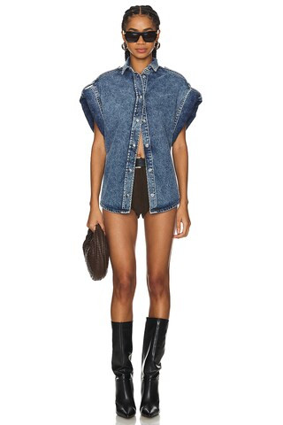 LAMARQUE Annaise Suede Short in Chocolate from Revolve.com | Revolve Clothing (Global)