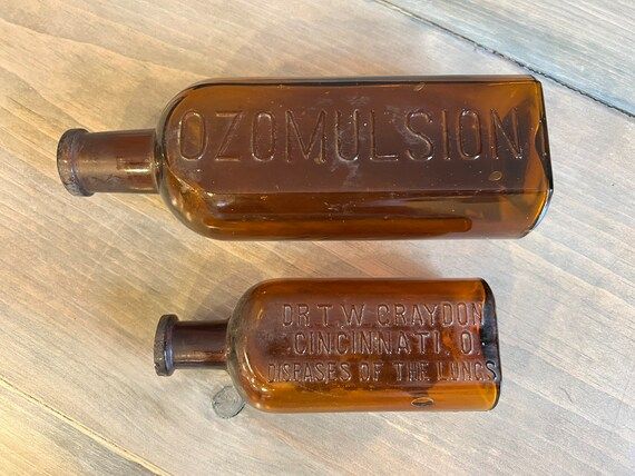 Antique Amber Medicine Bottle Dr T W Graydon Cincinnati Ohio - Etsy | Etsy (US)