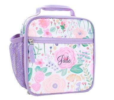 Mackenzie Lavender Floral Blooms Lunch Boxes | Pottery Barn Kids