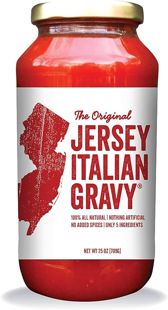 Jersey Italian Gravy-24 OZ Jar-Gourmet, All Natural All Purpose Tomato Sauce for Pasta and More, ... | Amazon (US)