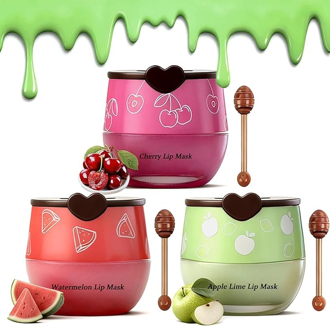 3PCS Bee Lip Balm Honey Pot, Moisturizing Propolis Lip Mask,Hydrating Prevention Dry and Cracked ... | Amazon (US)