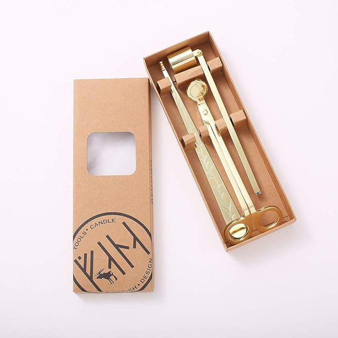 BEDOGO 3 in 1 Candle Accessory Set with Wick Trimmer, Wick Dipper, Candle Snuffer - Elegant Gift ... | Amazon (US)