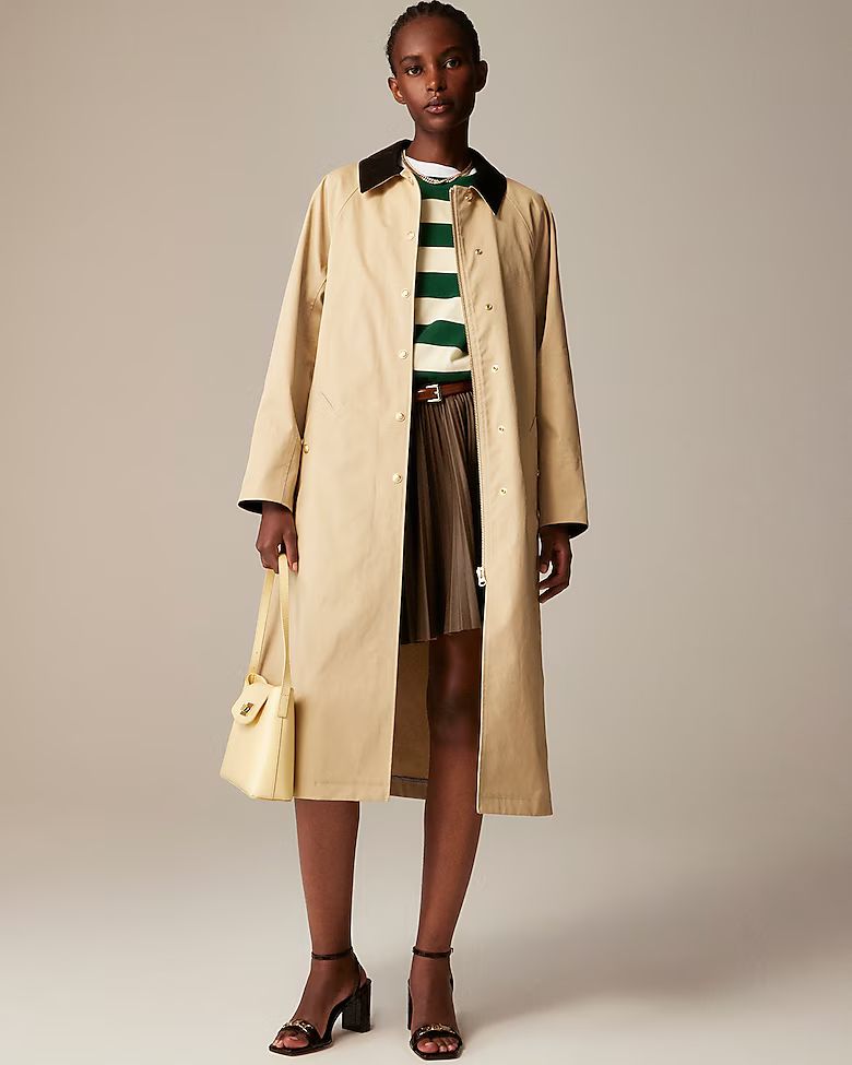 Pre-order Petite long Barn Jacket™ in waxed cotton twill | J. Crew US