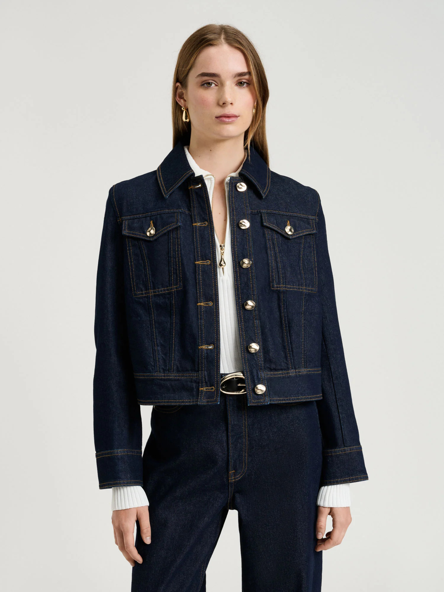 DARK INDIGO DENIM JACKET | Veronika Maine AU