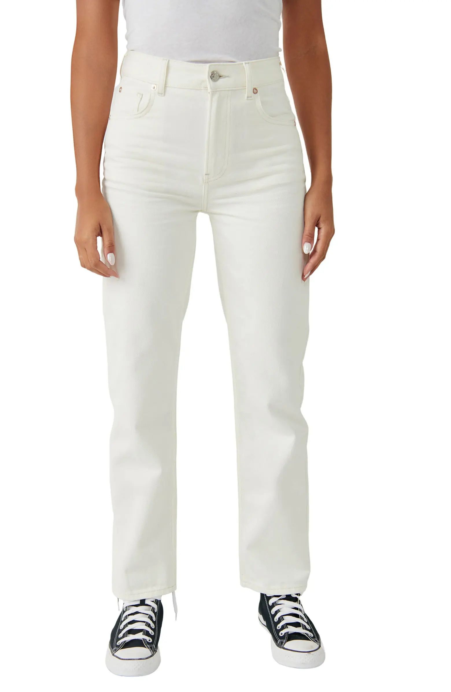 Free People Pacifica Straight Leg Jeans | Nordstrom | Nordstrom