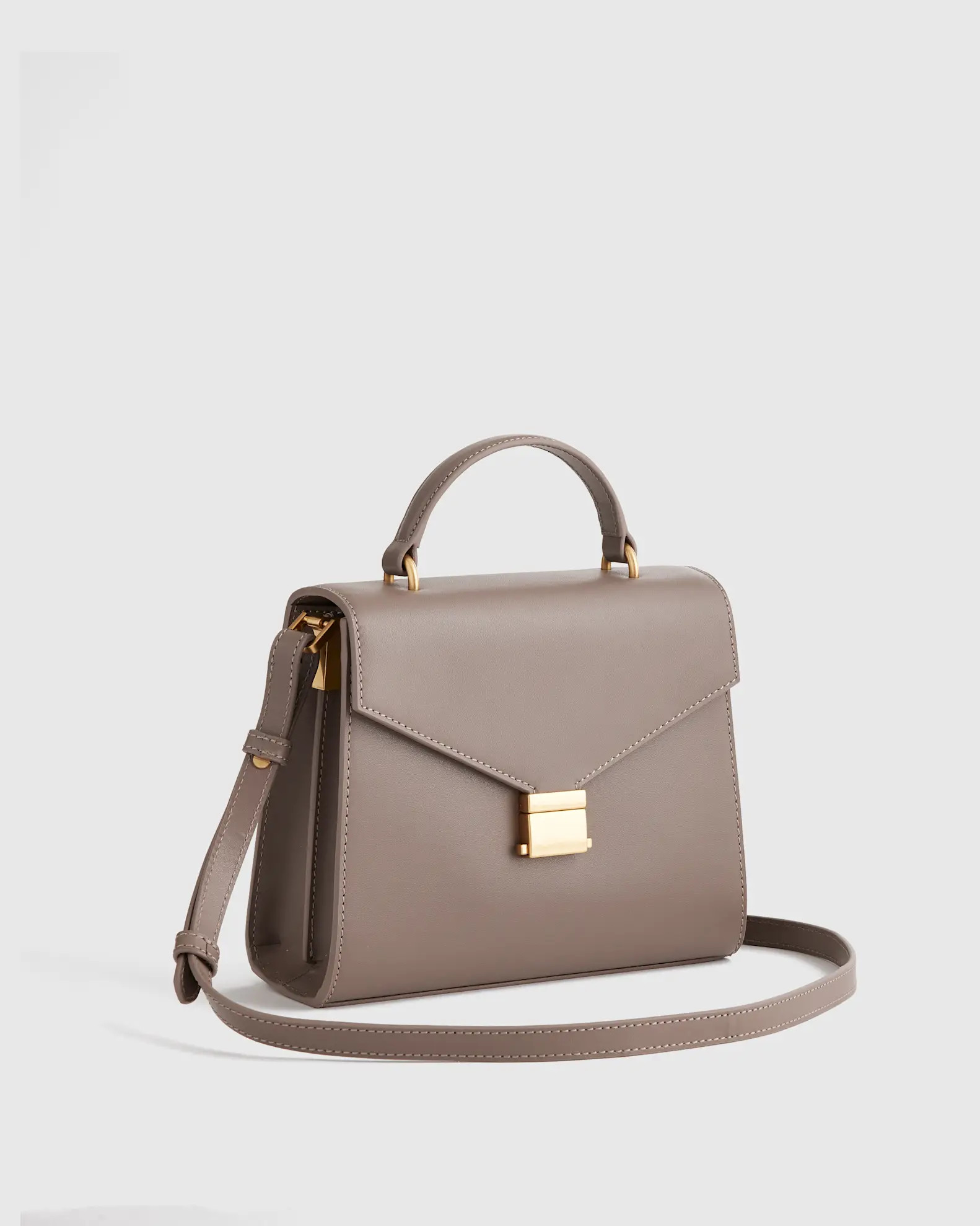 Italian Leather Top Handle Crossbody | Quince