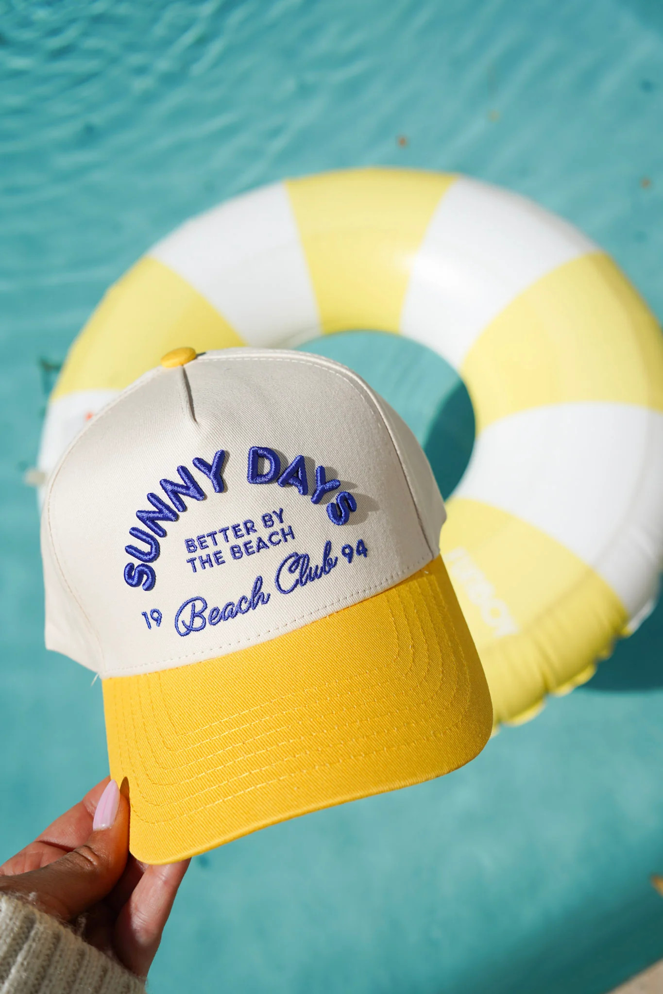 Sunny Days - Yellow Vintage Trucker Hat - PREORDER | KenzKustomz