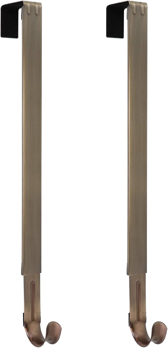 Haute Decor Adapt Adjustable Length Wreath Hanger - 2PACK- Holds up to 20 lbs (Antique Brass) - O... | Amazon (US)
