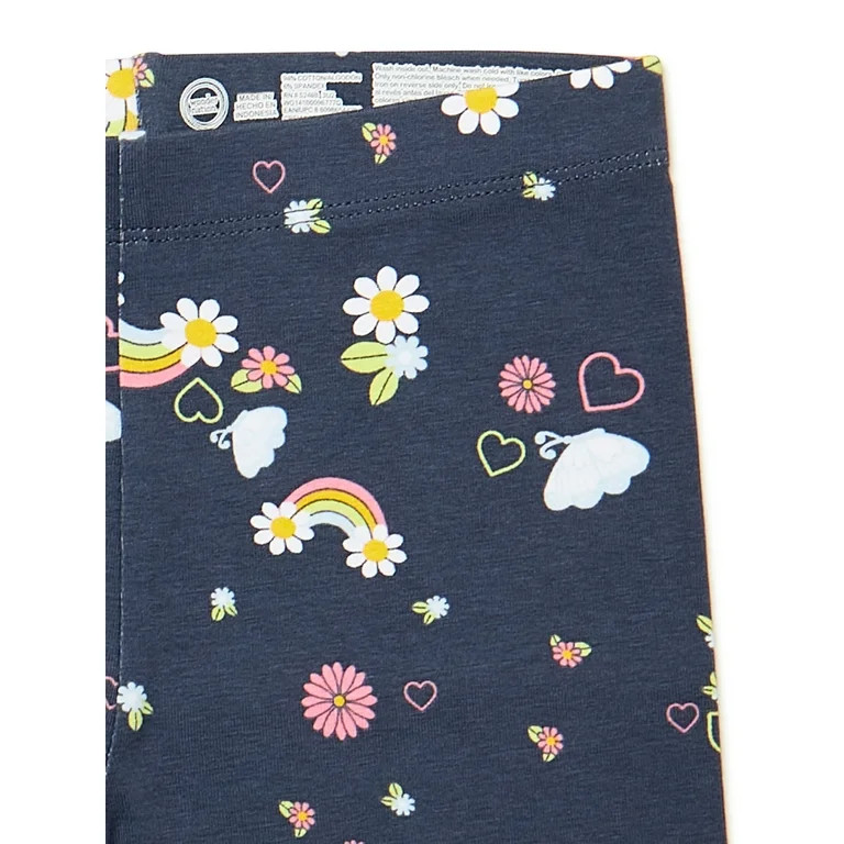 Wonder Nation Girls Jersey Knit Bike Shorts, 6-Pack, Sizes 4-18 & Plus | Walmart (US)