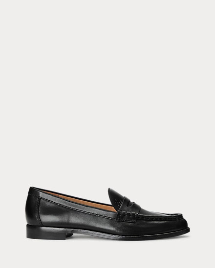 Wynnie Burnished Leather Loafer | Ralph Lauren (UK)