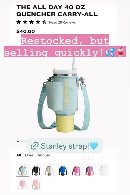 Stanley carry all restock! Selling fast!🩵
..........
Teacher gift graduation gift under $50 grad gift girl gift teen gift graduation gift ideas gift ideas under $50 summer accessories summer trends summer finds summer must have Stanley strap Stanley crossbody water bottle holder Stanley cup holder Stanley finds Stanley restock Stanley cups pool day essentials pool day must have 

#LTKActive #LTKFitness #LTKFamily