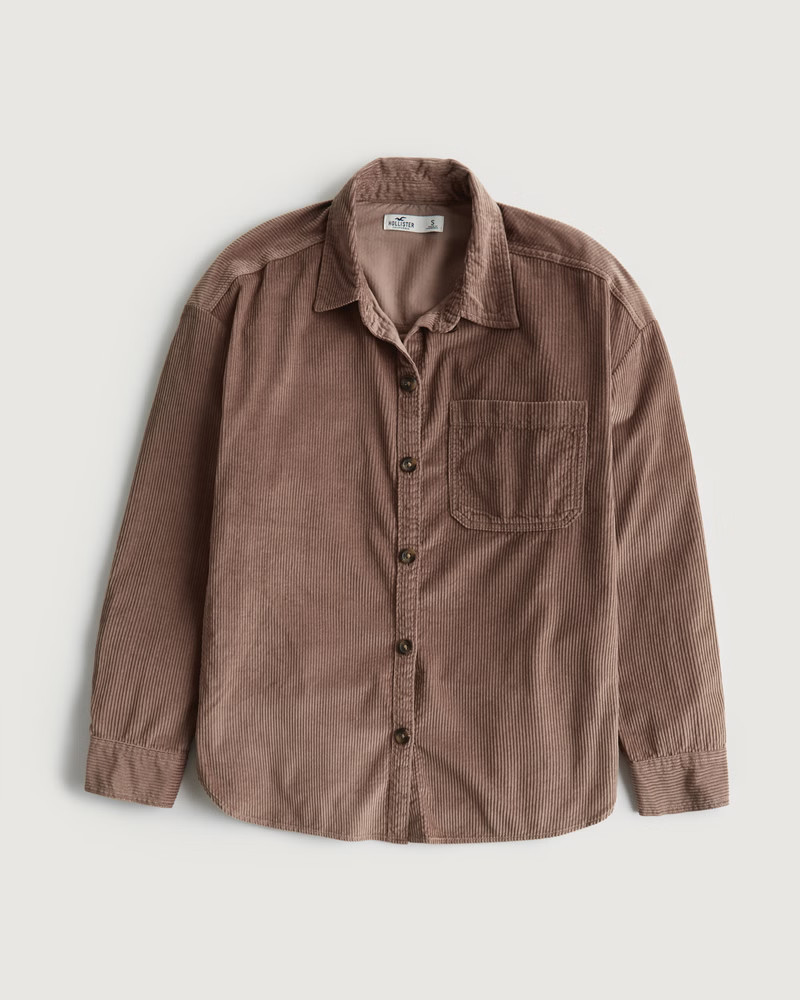 Women's Corduroy Shirt Jacket | Women's Sale | HollisterCo.com | Hollister (UK)
