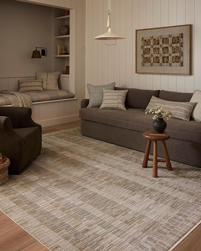 Loloi Amber Lewis Cali Collection CIL-05 Natural/Multi 7'-10" x 10', .25" Pile Height, Area Rug | Amazon (US)