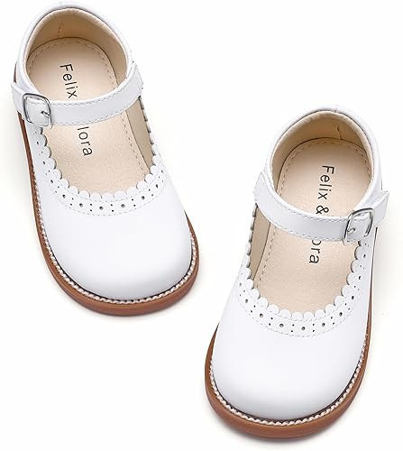 Felix & Flora Toddler Little Girl Mary Jane Dress Shoes - Ballet Flats for Easter Flower Girl Par... | Amazon (US)