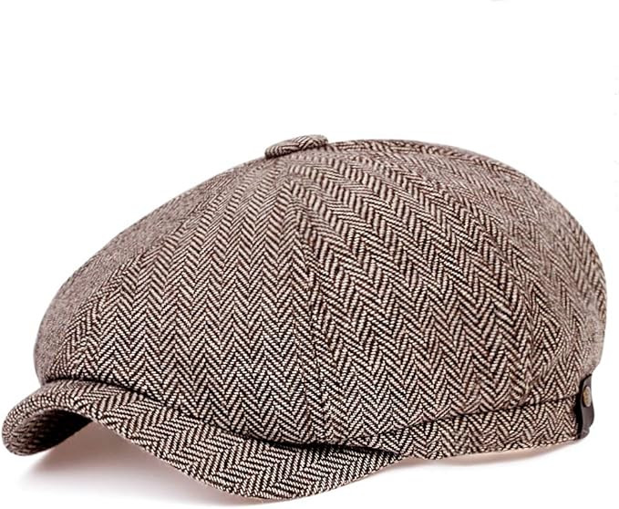 VORON Newsboy Caps Cotton Flat Hats for Men Lvy Cap Golf Adjustable Driving hat | Amazon (US)