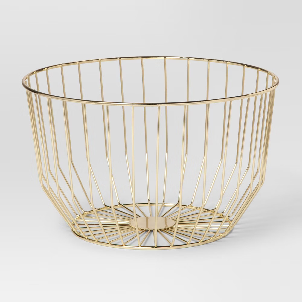 Round Wire Basket Medium Gold - Project 62 | Target