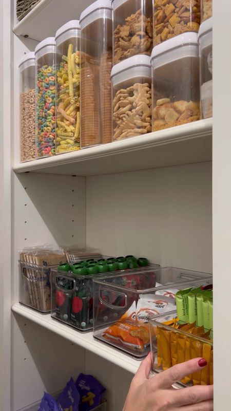 Pantry and kitchen organization. Airtight food storage containers with snap lids snack bins and trays plastic organizer bins Amazon finds 

#LTKFind #LTKunder50 #LTKhome