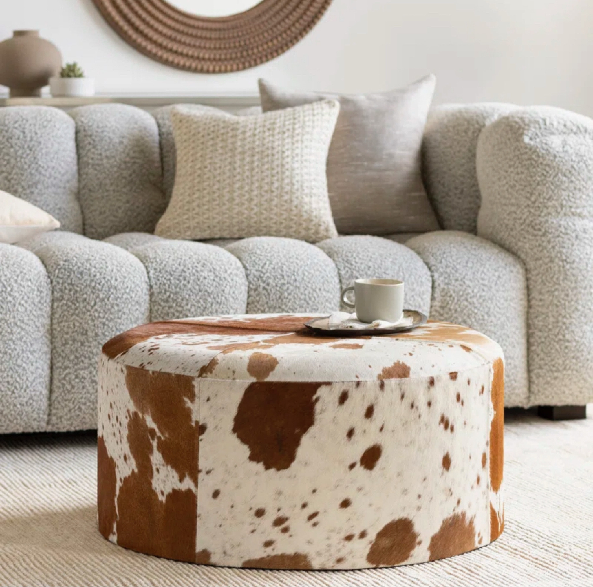 This faux Longhorn hide ottoman from @wayfair is perfect for any Longhorn #dorm #home or #apartment !! Marked WAY down 74% off!! Yay!! 🤘🧡 #texaslonghorns #texasgameday #burntorange #ut #gamedayfashion 
#longhornfinds #utlonghorns #utorange #texasfight #utaustin #longhorn #bevo #texasexes 