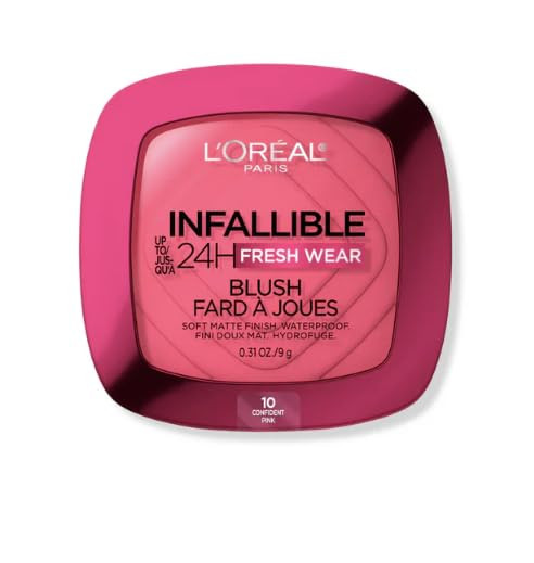 L'Oreal Paris Infallible Up to 24H Fresh Wear Soft Matte Blush, Blendable, Long-Lasting and Water... | Amazon (US)