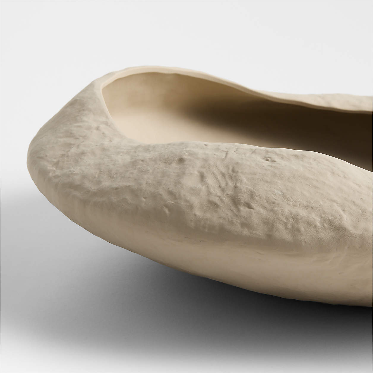 Scraffito Taupe Decorative Bowl + Reviews | Crate & Barrel | Crate & Barrel