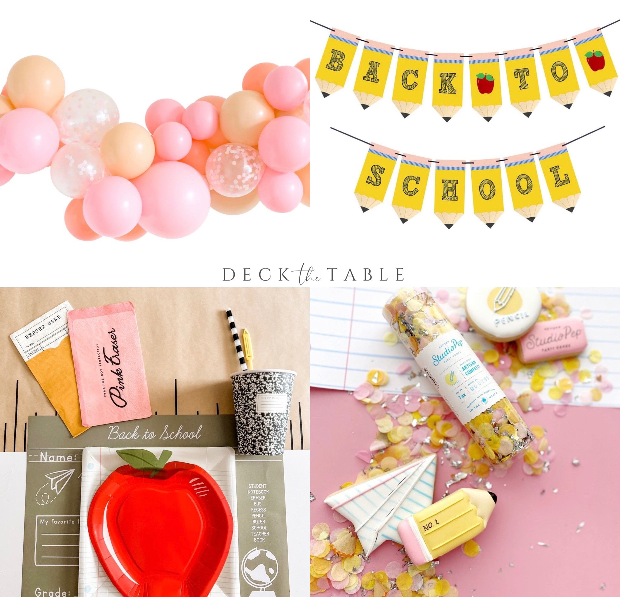 Deck the Table for Back to School! 
Add balloons & confetti in your school colors for an extra special touch! 

#LTKhome #LTKfamily #LTKBacktoSchool