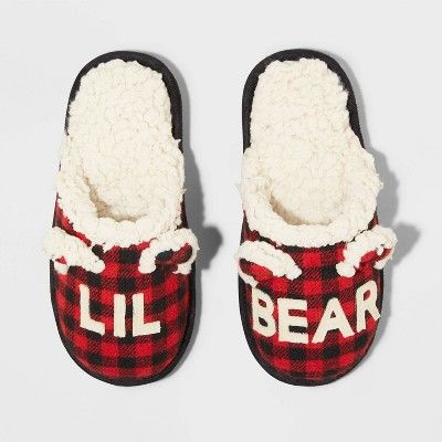 Boys' Family Sleep Lil Bear Slippers - Wondershop™ Red | Target