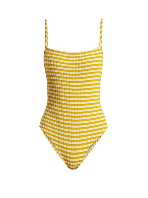 The Chelsea striped ribbed swimsuit | Solid & Striped | Matches (US)