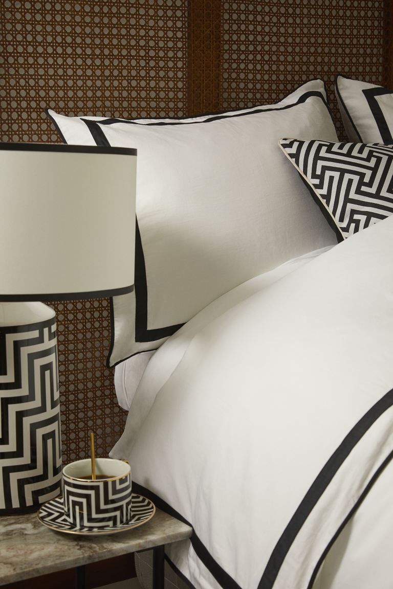 Egyptian cotton double/king duvet cover set - White - Home All | H&M GB | H&M (UK, MY, IN, SG, PH, TW, HK)