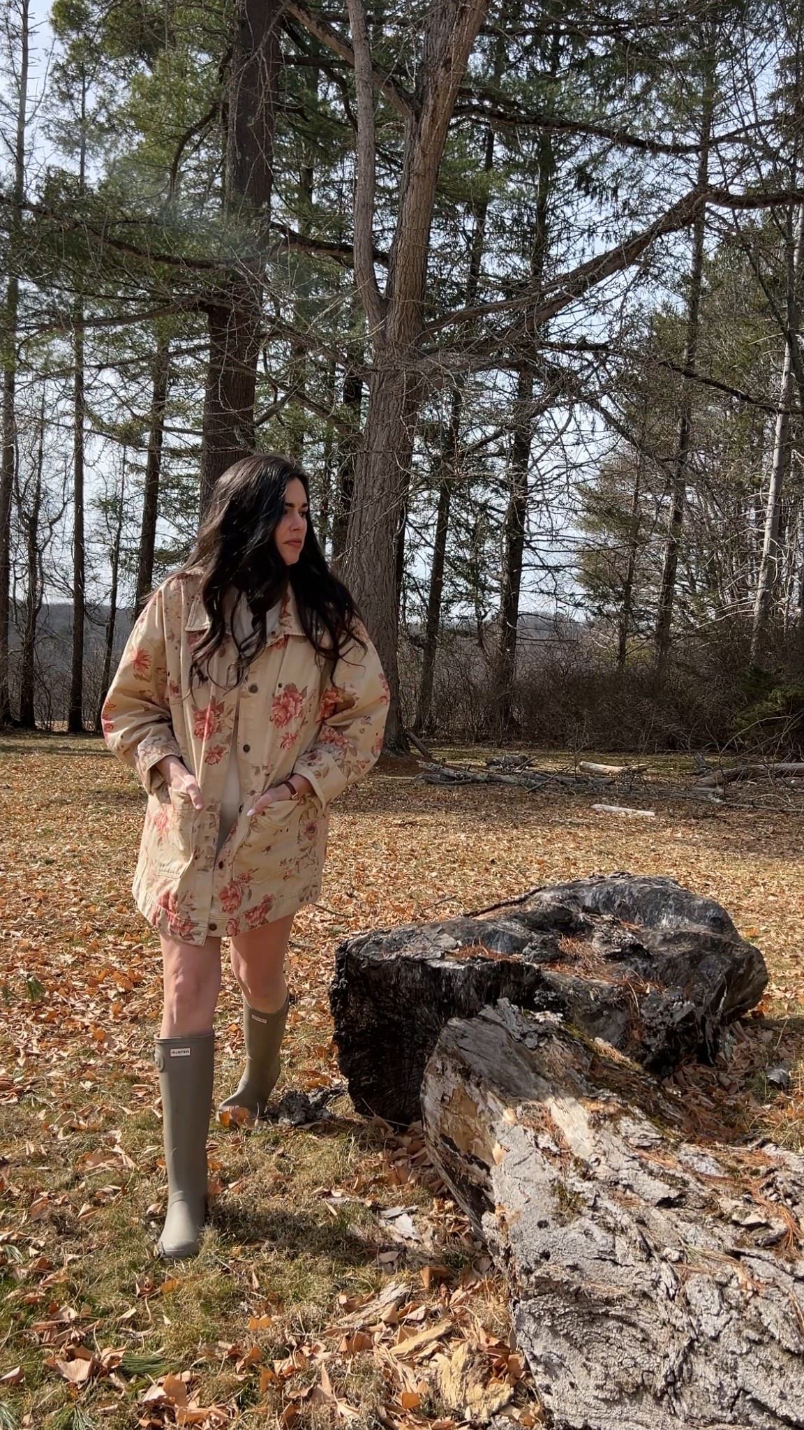 Floral jacket wellies rain boots white denim dress Abercrombie spring style New England style 

#LTKSeasonal #LTKHome #LTKMidsize